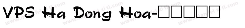 VPS Ha Dong Hoa字体转换